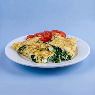 Spinach & Feta Cheese Omelette