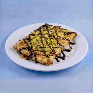 Nutella and Pistachio Crepes