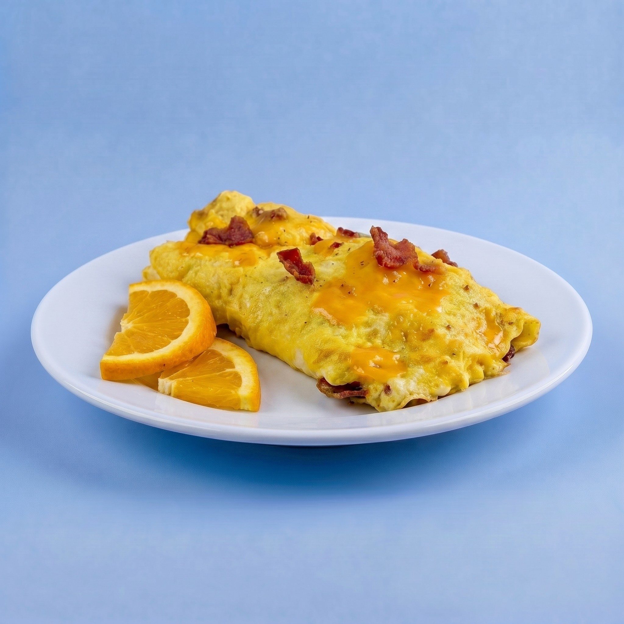Bacon Cheese Omelette.
