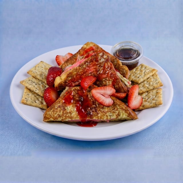 Strawberry Cheesecake Stuffed French Toast.